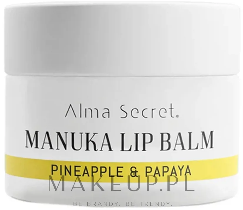 Бальзам для губ Alma Secret Manuka Lip Balm Pineapple And Papaya с мёдом манука, с ароматом ананаса и папайи, 10 мл