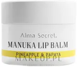 Бальзам для губ Alma Secret Manuka Lip Balm Pineapple And Papaya с мёдом манука, с ароматом ананаса и папайи, 10 мл — фото 1