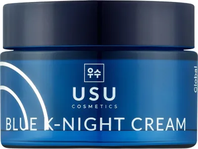 Usu Cosmetics Usu Blue K-Night Cream - Крем для лица ночной Usu Blue K-Night с ниацинамидом и церамидами 50 мл