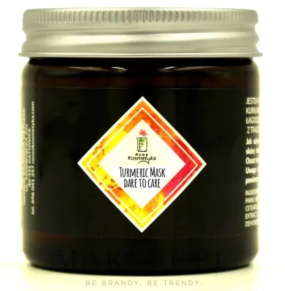 Маска для лица с куркумой для проблемной кожи Nowa Kosmetyka Turmeric Mask Dare to Care