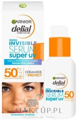 Солнцезащитная сыворотка для лица Garnier Delial Invisible Super UV SPF50+ с церамидами 30 мл
