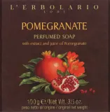 Мыло туалетное L'Erbolario Lodi Pomegranate с ароматом граната, 100 г — фото 1