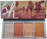 Палетка хайлайтеров BH Cosmetics Los Angeles Sunset Glow Highlight Palette Island Fling для лица, 13,6 г — фото 1
