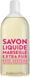 Мыло жидкое Compagnie De Provence Rose Sauvage марсельское, сменный блок, 1000 мл — фото 1