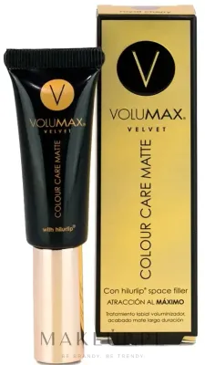 Volumax Velvet Color Care Matte помада для губ матовая ухаживающая с маслами жожоба, подсолнечника и мимозы, витамин Е, стойкий цвет, 7.5 мл