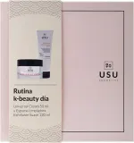 Набор Usu Cosmetics отшелушивающая очищающая пенка и универсальный крем с маслом ши 120+50 мл — фото 1