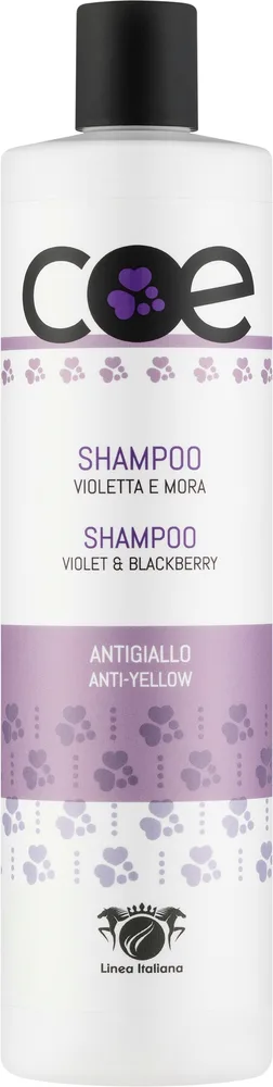 Шампунь Linea Italiana COE Anti-Yellow против желтизны с экстрактами фиалки и ежевики, 500 мл, Италия