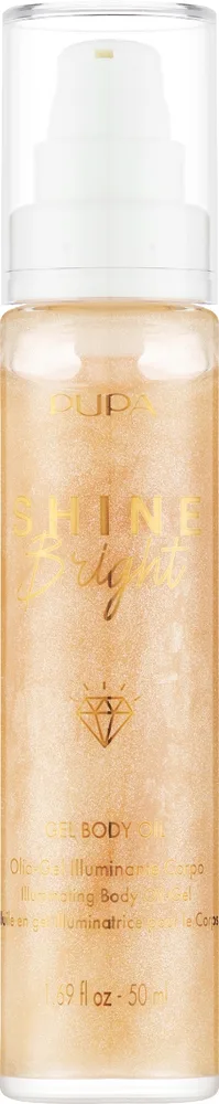 Мерцающее масло-гель для тела Pupa Shine Bright с сиянием