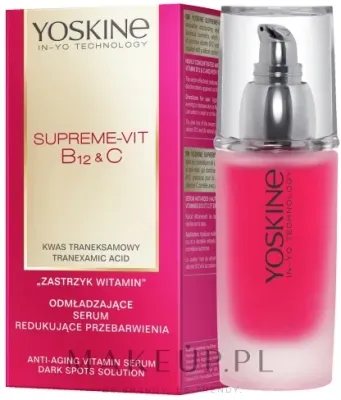 Омолаживающая сыворотка для лица Yoskine Supreme-Vit с витаминами B12 и C 30 мл