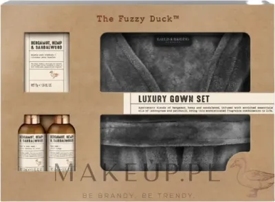 Набор Baylis & Harding The Fuzzy Duck Bergamot Hemp & Sandalwood гель для тела и волос 100 мл гель для умывания 100 мл соль для ванны и халат