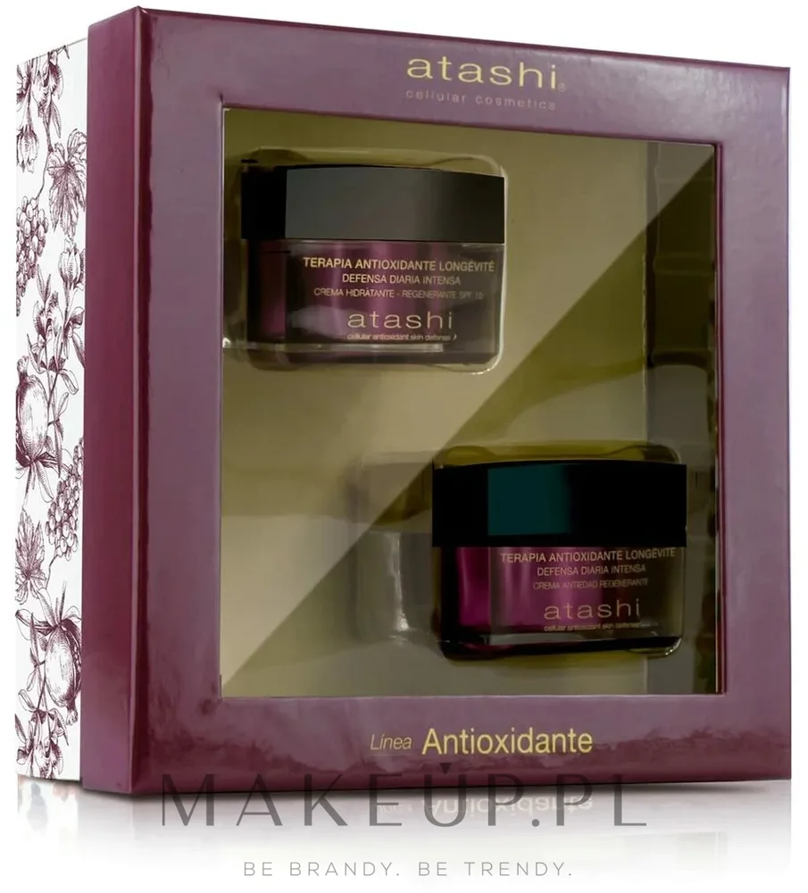Набор Atashi Antioxidant дневной крем SPF15 и ночной крем для зрелой кожи 2x50 мл