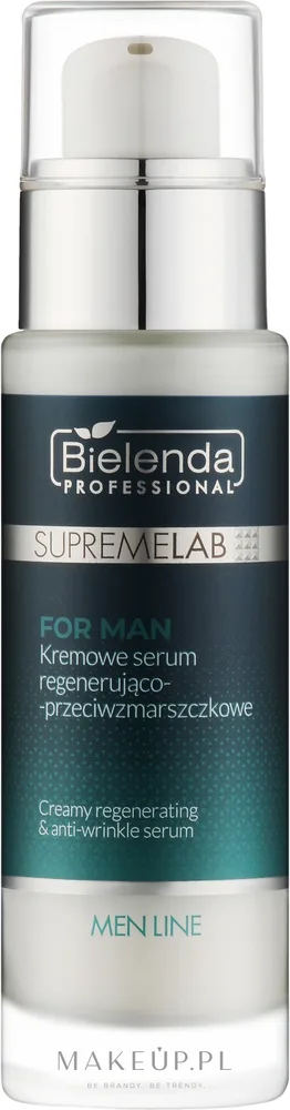 Кремовая сыворотка для лица для мужчин Bielenda Professional SupremeLab с керамидами и пептидами 30 мл