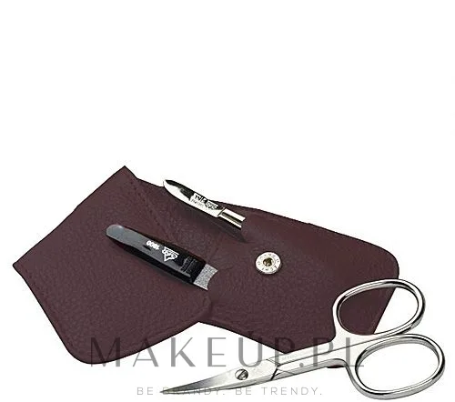 Маникюрный набор Erbe Solingen 9010 Siena 3 предмета коричневый кожаный футляр