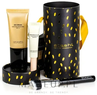 Набор Atashi Ritual No Make Up DD-крем для лица SPF 15 50 мл крем для области вокруг глаз 15 мл и кисть для макияжа