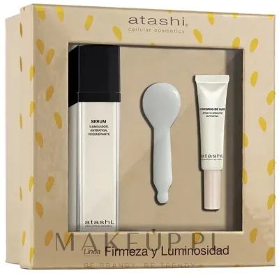 Набор Atashi Firmness & Luminous сыворотка крем для век с арбутином глутатионом и гуаша 50+15 мл