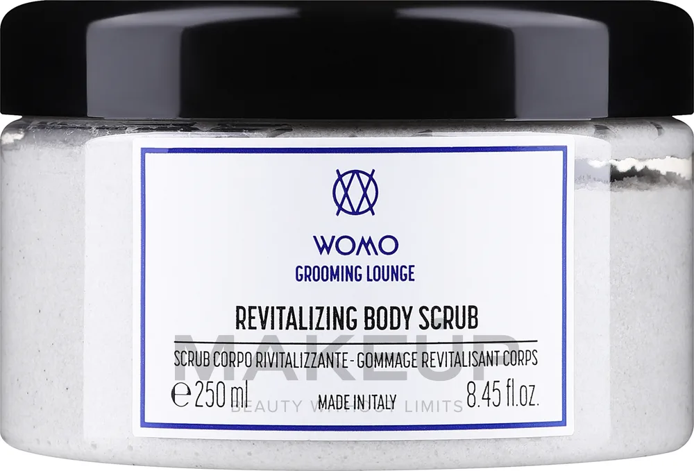 Womo Womo Grooming Lounge Revitalising Body Scrub - Восстанавливающий скраб для тела и рук Grooming Lounge с пемзой 250 мл