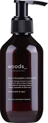 Woods Copenhagen Daily Foaming пенка для умывания с алоэ огурцом и глицерином веган 200 мл