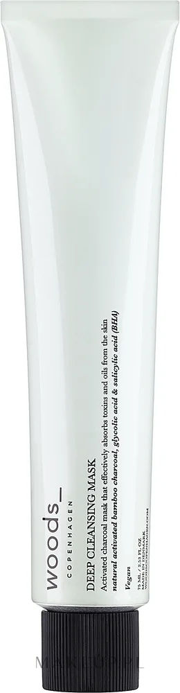 Глубоко очищающая маска для лица с углём чёрного бамбука Woods Copenhagen Deep Cleansing Mask
