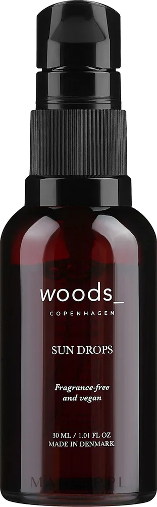 Капли для самозагара Woods Copenhagen Sun Drops DHA эритрулоза Sodium PCA 30 мл
