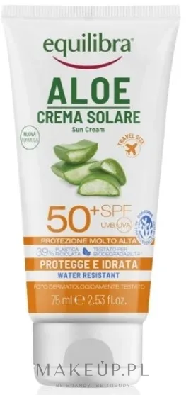 Крем для тела Equilibra Aloe Sun солнцезащитный SPF 50+ с алоэ вера 75 мл