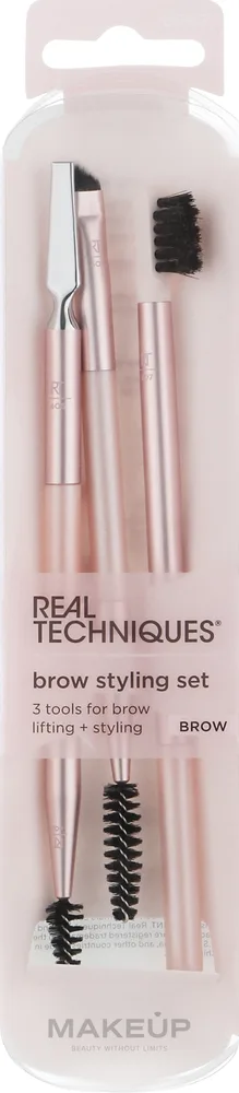 Набор кистей для бровей Real Techniques Eyebrow Styling кисти 607 605 603 606 и щеточка 601