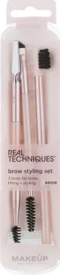 Набор кистей для бровей Real Techniques Eyebrow Styling кисти 607 605 603 606 и щеточка 601