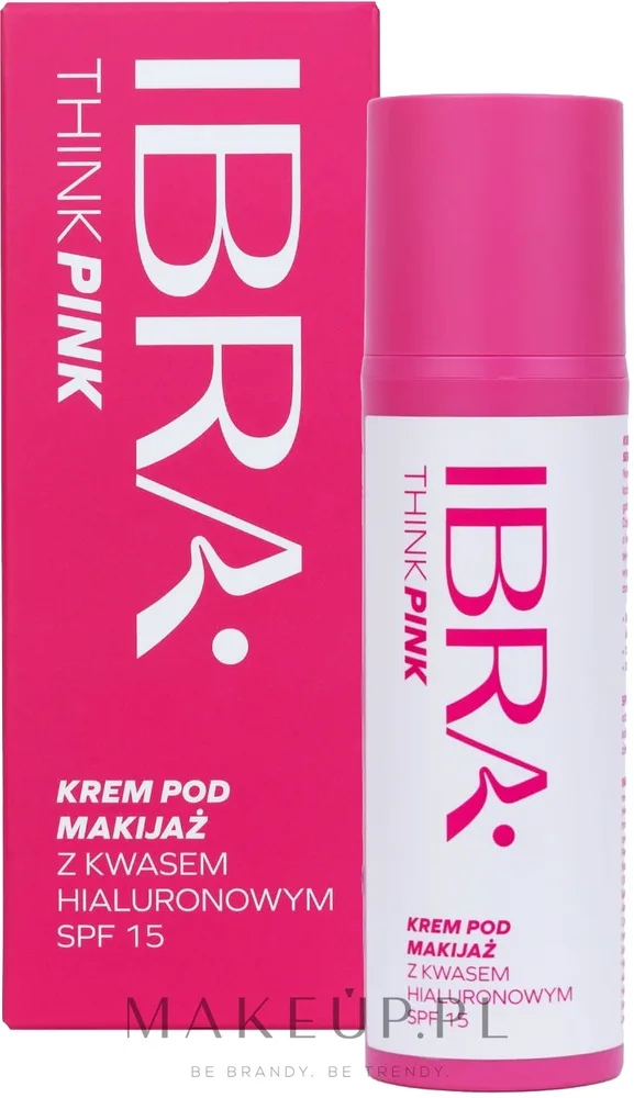 Крем-база под макияж Ibra Think Pink SPF 15 с гиалуроновой кислотой 50 мл