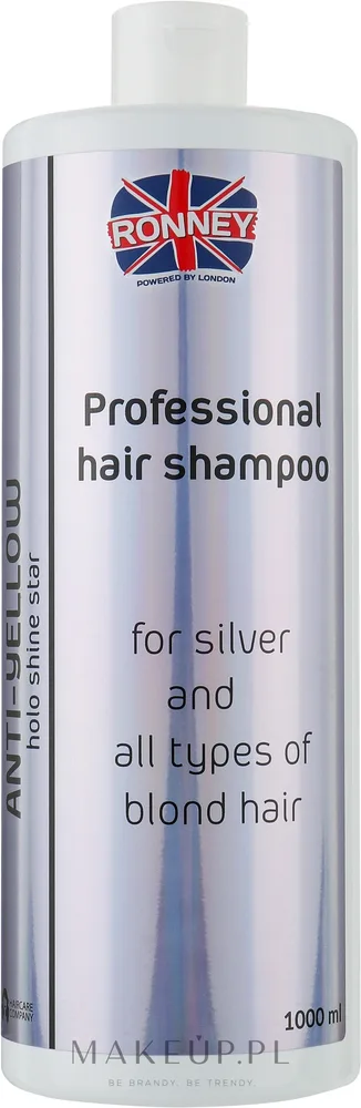 Шампунь Ronney Professional Holo Shine Star против желтизны для светлых и седых волос, 1000 мл, Евросоюз