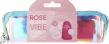 Набор Glov Rose Quartz Vibe 3 многоразовых диска бамбуковая рукавица для тела и косметичка — фото 1