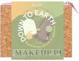 Набор Glov Down to Earth рукавица для снятия макияжа белая бамбуковая рукавица для тела серая и косметичка — фото 1
