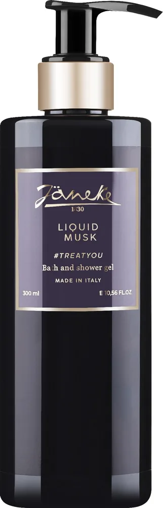 Гель для душа и ванны Janeke Liquid Musk с мускусом, ванилью тонка и амброй, 300 мл