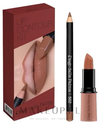 Набор для губ Diego Dalla Palma Lip Contour Kit 502 помада 4 г и карандаш для губ 1.1 г