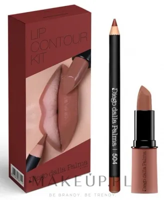 Набор для губ Diego Dalla Palma Lip Contour Kit 504 помада 4 г и карандаш для губ 1.1 г
