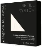 Пудра компактная Diego Dalla Palma Invisible Setting and Retouch Compact Powder прозрачная, фиксирующая макияж, 4 г — фото 1