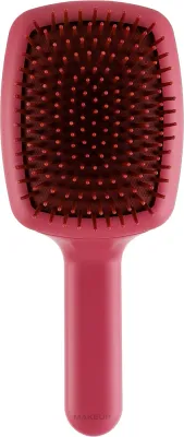 Пневматическая щётка для волос Janeke Curvy M Pneumatic Hairbrush розовая
