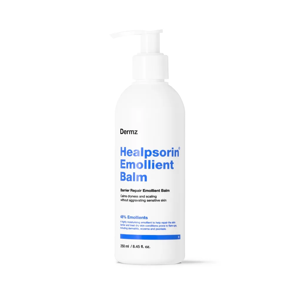 Dermz Healpsorin Emollient Balm — успокаивающий бальзам для очень сухой кожи, склонной к шелушению, 250 мл