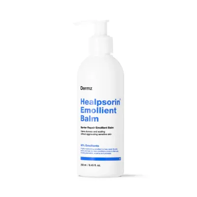 Dermz Healpsorin Emollient Balm — успокаивающий бальзам для очень сухой кожи, склонной к шелушению, 250 мл