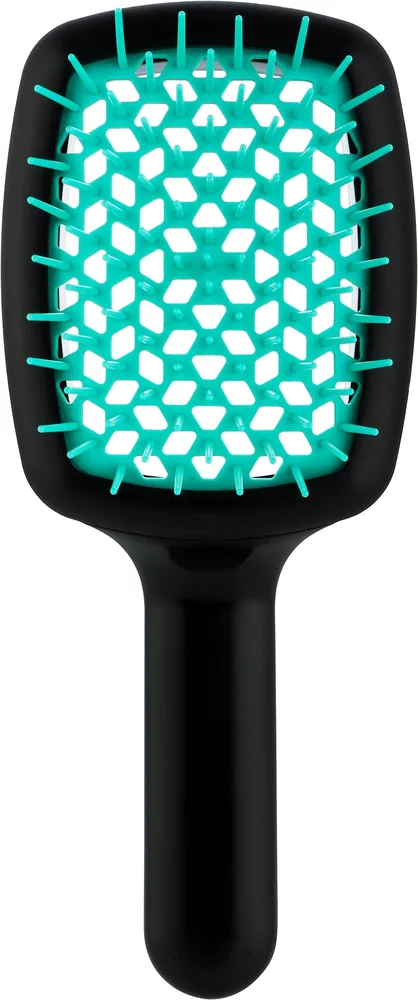 Щётка для укладки волос Janeke CurvyM Extreme Volume Brush чёрно-синий