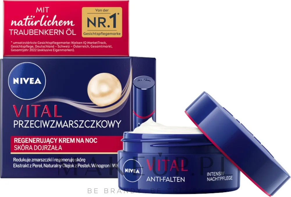Крем для лица NIVEA Vital ночной восстанавливающий для зрелой кожи 50 мл