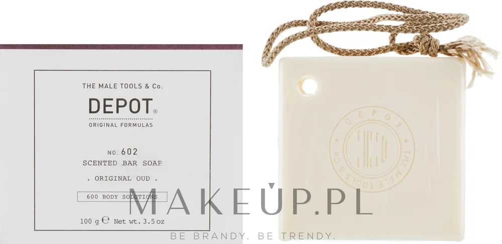 Мыло туалетное Depot № 602 Oud мужское с древесным ароматом, 100 г/ Депот