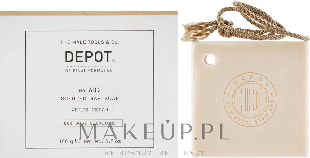 Мыло туалетное Depot № 602 White Cedar мужское с ароматом кедра, 100 г