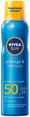 Спрей для тела NIVEA SUN Protects and Refreshes Mist SPF 50 прозрачный водостойкий 200 мл