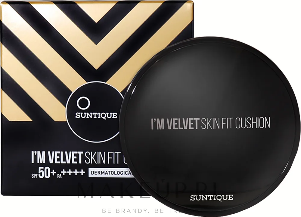 Кушон тональный Suntique I'm Velvet Skin Fit Cushion с защитой SPF50+ PA++++, увлажняющий, 12 г