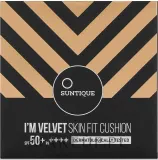 Кушон тональный Suntique I'm Velvet Skin Fit Cushion с защитой SPF50+ PA++++, увлажняющий, 12 г — фото 5