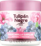 Маска для волос Tulipan Negro Repairs & Protects восстанавливающая, кератин, креатин, кокосовое масло, защита, 400 мл — фото 1