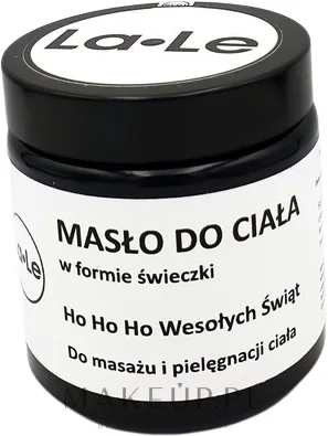Масло-баттер для тела La-Le в форме свечи Ho Ho Ho новогоднее