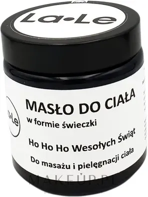 Масло-баттер для тела La-Le в форме свечи Ho Ho Ho новогоднее
