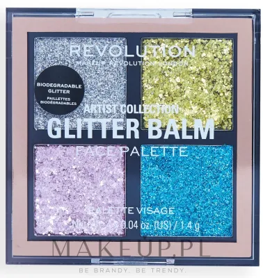 Палетка глиттеров для лица и тела Makeup Revolution Artist Collection Glitter Balm Face Palette
