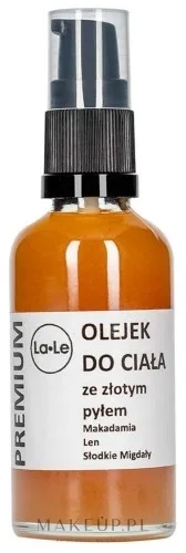 Мерцающее масло для тела La-Le с золотым сиянием для всех типов кожи