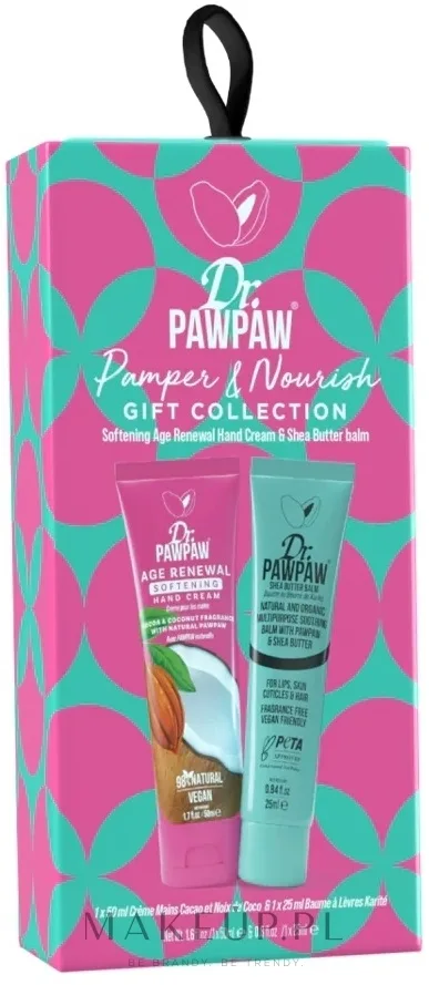 Набор Dr. PAWPAW Pamper & Nourish крем для рук с какао и кокосом 50 мл и бальзам с маслом ши 25 мл